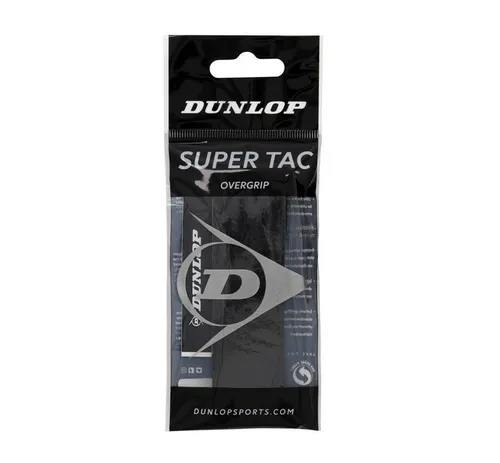 Dunlop Overgrip Super Tac 0.5mm (extrem griffig, feuchtigkeitsabsorbierend) schwarz - 1 Stück