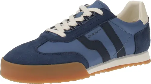 GANT FOOTWEAR Herren BAYLLE Sneaker, blau, 43 EU - Herren-Sneaker aus hochwertigem Leder und Satin, ideal für stilvolle Freizeitlooks mit flacher Sohle für optimalen Komfort.
