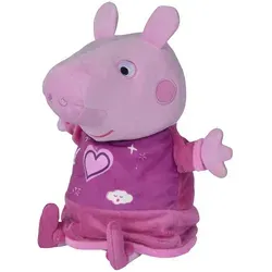 Peppa Pig Gute Nacht Peppa - 25 cm Kuscheltier mit Schlaflied und Schlummerlicht, ideal für süße Träume und entspannte Nächte