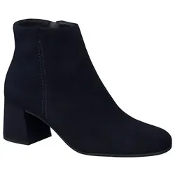 Paul Green Klassische Stiefel Damen 31363539323734 Blau 38 EU - Wanderschuhe aus hochwertigem blauen Samtleder mit praktischem Reißverschluss für einfaches An- und Ausziehen. Ideal für jeden Anlass – ob Business oder Freizeit!