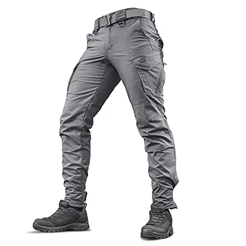 Aggressor Flex Cargohose für Herren, aus Baumwolle, mit Cargotaschen, dunkelgrau, 36W / 32L