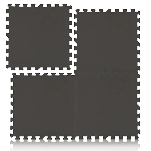 Pool Unterlegmatte Anthrazit - 8 Stück à 50x50cm (2m²) - Bodenschutzmatte für Pool und Planschbecken - schütz den Poolboden vor Beschädigungen