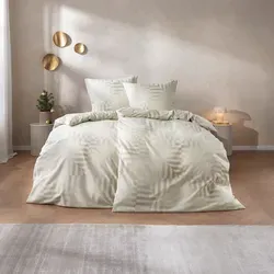 Estella Edelflanell Bettwäsche Brunico 5476-230 Natur Taupe 135x200 - Hochwertige Bettwäsche aus 100% Baumwolle, superweich und wärmend für kalte Nächte. Pflegeleicht und trocknerfest, ideal für ein gemütliches Schlafzimmer.