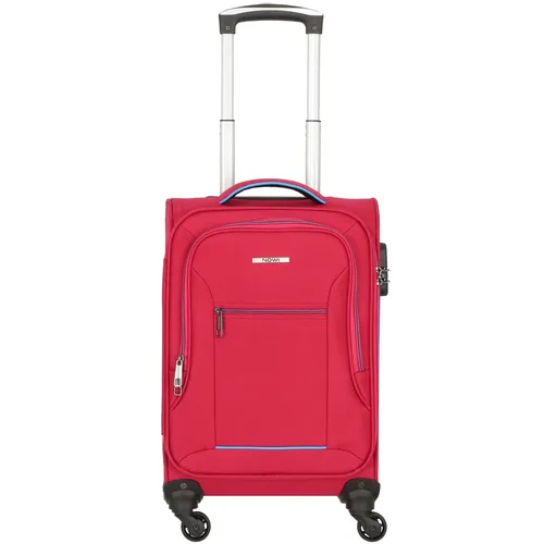 NOWI Trolley Weichschalenkoffer mit Rollen – Leicht & Robust in Bordeaux-Blau - Handgepäck-Koffer mit 360° drehbaren Rollen und Zahlenschloss, ideal für sicheres Reisen. Ergonomisch höhenverstellbarer Teleskopgriff für optimalen Komfort.