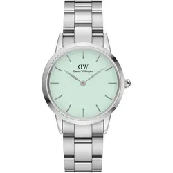 Daniel Wellington Iconic Uhr 32mm Stainless Steel (316L) Silver - Elegante Armbanduhr für Herren mit hochwertigem 316L Edelstahl, wasserdicht bis 3ATM und ausgestattet mit präzisem Japanischem Quarzwerk – ideal für stilbewusste Männer.