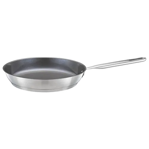 Fiskars All Steel Bratpfanne Ø 28 cm - Nachhaltig und langlebig - Pfanne aus 90 % recyceltem Edelstahl mit hervorragender Wärmeverteilung und unzerstörbarem Design. Ideal für gesundes Kochen und hohe Temperaturen bis 270 °C.