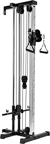 Bad Company Kabelzug-Station für die Wandmontage I Kompakter Seilzug für das Homegym I BCA-137 (Schwarz)