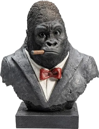 Kare Design Deko Objekt Smoking Gorilla in schwarz von KARE