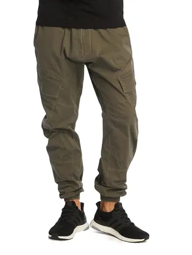 Brandit Ray Vintage Pants in Olive, Größe L - Wanderhosen aus leichtem Paper-Touch Material, hoher Tragekomfort dank Elastan und elastischem Bund, ideal für sommerliche Outdoor-Aktivitäten.