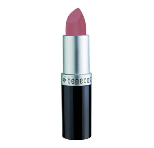 benecos Natural Lipstick pink honey - Lippenstift aus kontrolliert biologischem Anbau, pflegt mit Rizinus- und Jojobaöl für einen natürlichen Look und geschmeidige Lippen.