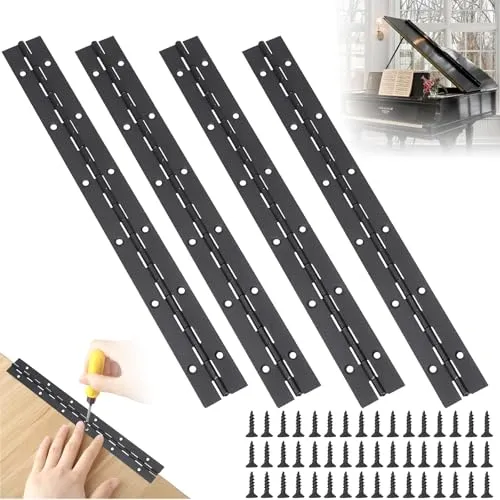 Klavierband Edelstahl 30 cm in schwarz von ShengBiLong