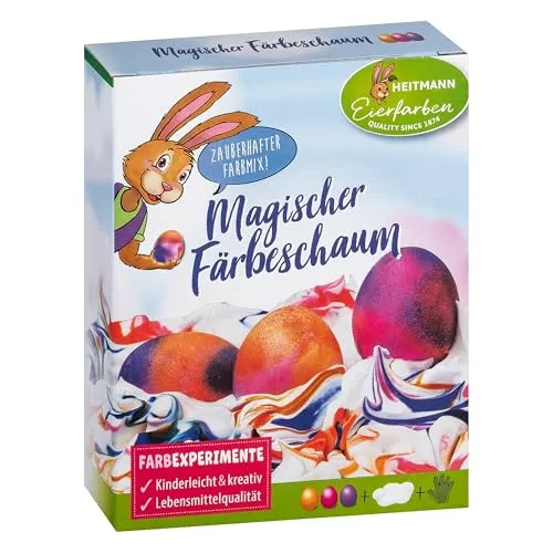 Heitmann Eierfarben Magischer Schaum, 3 Flüssig-Farben von Heitmann Eierfarben