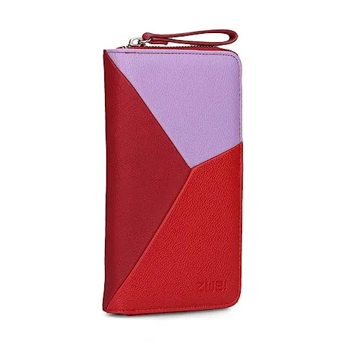 JANA J2 Wallet Damen Geldbörse - Tricolor Design mit 12 Kartenfächern - Damen-Geldbörse aus hochwertigem Kunstleder, bietet umfangreiche Aufbewahrungsmöglichkeiten mit 12 Kartenfächern und sicherem umlaufenden Reißverschluss. Ideal für stilbewusste Frauen!