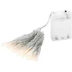 Linder Exclusiv GmbH LED-Lichterkette, Batterie 6/18h Timer 4,35m 30 LEDs warmweiß transparent