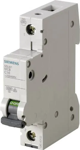 Siemens 5SL61166 Leitungsschutzschalter 1polig 16 A 230 V, 400 V