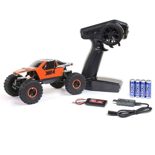 Axial AX24 XC-1 4WS Crawler Brushed 1:24 RTR, orange - AXI00003T2 - RC-Modelle, kompakter 1:24 Crawler mit 4WD für extreme Offroad-Abenteuer und sofort einsatzbereit!