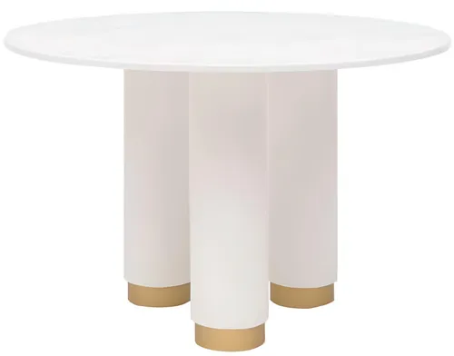 Exklusiver Weißer Esstisch - Moderner Küchentisch für stilvolle Esszimmer - Eleganter Esstisch in Weiß mit polierter Oberfläche. Ideal für moderne Küchen, Maße: 120 x 120 x 75 cm. Robust und stilvoll für gesellige Abende.
