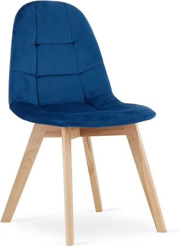 Eleganter Esszimmerstuhl mit Velours-Sitz