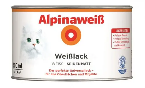 Alpina Alpinaweiß Weißlack seidenmatt 300ml