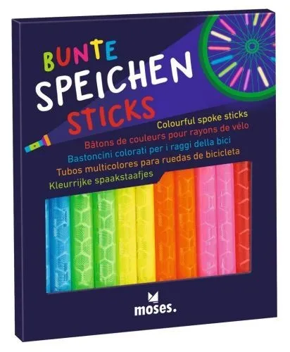 moses 12 Speichensticks in 6 leuchtenden Farben von moses.