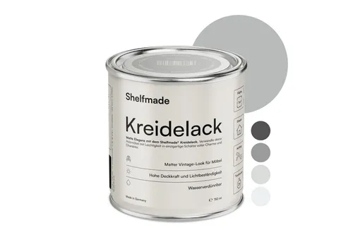 shelfmade Kreidefarbe Kreidefarbe Möbel Shabby Chic Holzlack DIY - Chalk Paint matter Look