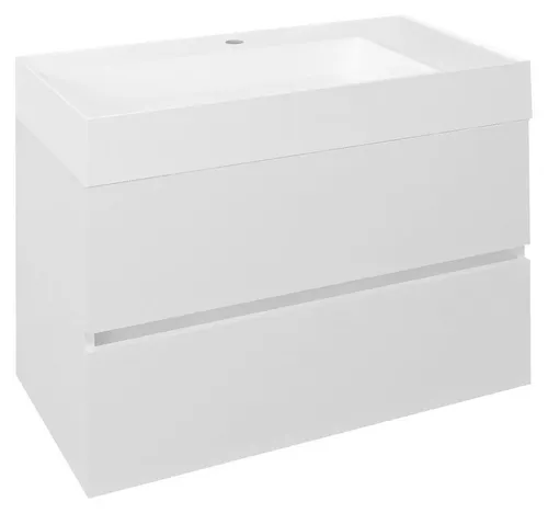 Sapho ODETTA Unterschrank 82x50x43,5 cm, weißer Glanz - Eleganter Unterschrank für Badezimmerwaschtische, mit Soft Close Funktion für sanftes Schließen. Ideal für eine stilvolle und funktionale Badgestaltung.