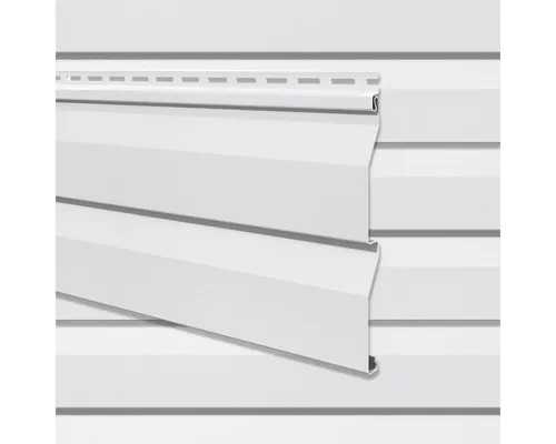 VILO Verkleidungspaneel Canadian Siding SV-03 – 2-Brett 3,0m in Weiß - Elegantes 2-lagiges Verkleidungspaneel in Holzoptik, ideal für den Außenbereich. Wetterfest, pflegeleicht und mit verdeckten Befestigungspunkten für eine ansprechende Optik.