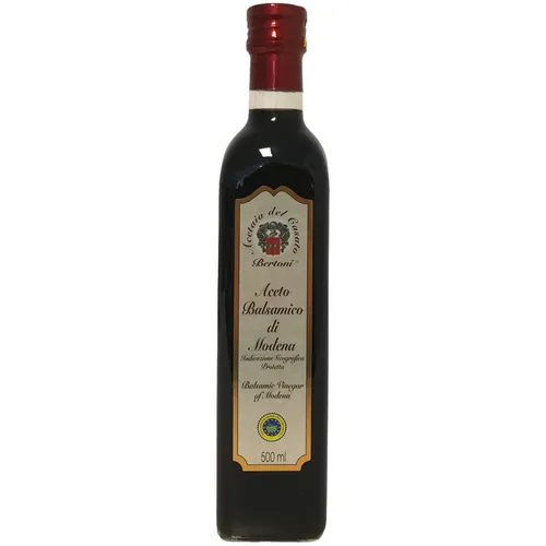 Bertoni Aceto Balsamico Di Modena IGP dunkler Balsamicoessig 500ml Flasche