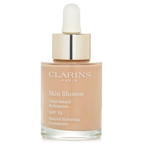 Clarins Skin Illusion Natural Hydrating Foundation 107C - 30 ml - Make-up für Damen, bietet eine natürliche Hydration und sorgt für einen strahlenden Teint. Ideal für alle, die ein leichtes und dennoch deckendes Finish suchen.