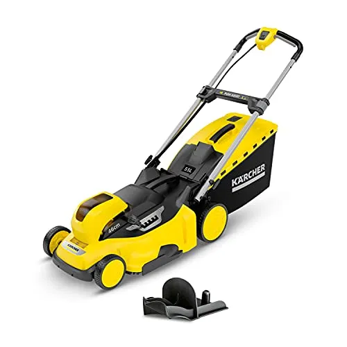 Kärcher 36 V Akku-Rasenmäher LMO 36-46 - Rasenmäher mit 46 cm Schnittbreite, kabellos und umweltfreundlich, ideal für müheloses Mähen im Garten.