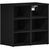 vidaXL Schuhschrank in Schwarzer Eiche 52,5x30x50 cm