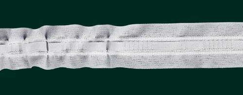 Universalband - Reihband - Kräuselband, 26 mm, weiß, variabel / Aufmachung 10 m