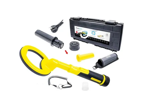 Nokta|Makro PulseDive Pinpointer - Gelb - Metalldetektor mit Impuls-Induktionstechnologie, kabellos und wasserdicht bis 60 Meter. Ideal für Taucher und Schatzsucher, inklusive Zubehör und Tragetasche.
