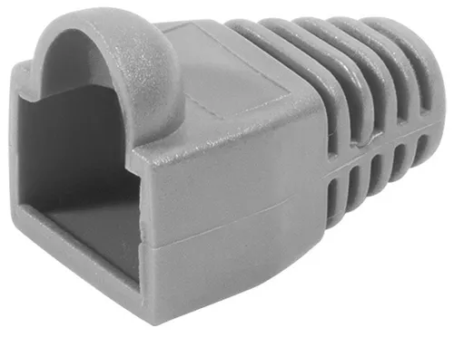 LogiLink Knickschutztülle für RJ45 Stecker grau 100 Stück
