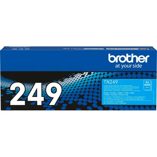 Brother Toner TN-249C Cyan - Originaltoner für bis zu 4.000 Seiten, hohe Kapazität und ideal für Brother Drucker HL-L 8230CDW, MFC-L 8340CDW