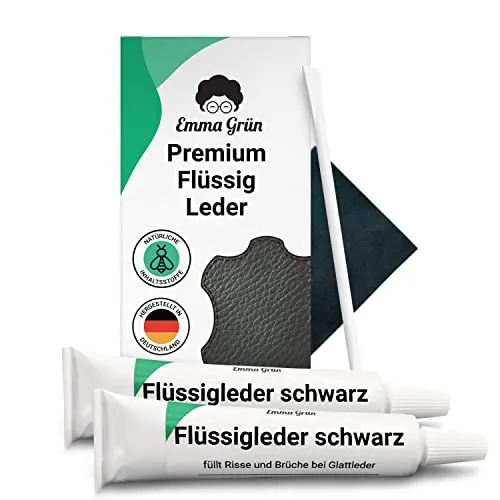 Emma Grün Flüssigleder Reparatur Set Schwarz 2x7ml von Emma Grün