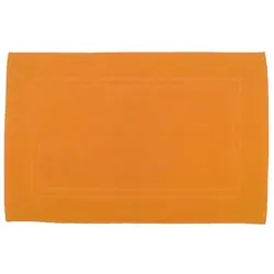 Julie Julsen Badematte 1-Badematte-Orange-60 x 100 cm, Baumwolle, Doppelrahmen orange 60 cm x 100 cm