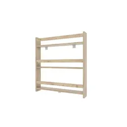 Wandregal Kidos, Holzfarben, 70x80 cm - Praktisches Wandregal Kidos in Holzfarben, ideal für stilvollen Stauraum. Pflegeleichte Oberfläche und hochwertige Materialien für Langlebigkeit. Perfekt für jedes Zuhause!
