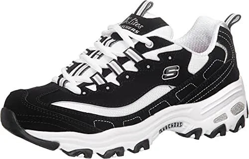 Skechers Damen D'lites Biggest Fan Sneaker in schwarz von Skechers