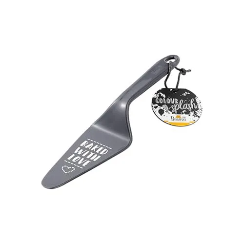 Birkmann, Colour Kitchen Tortenheber, Grau, Kunststoff, mit Spruch, 26 x 6 cm, spülmaschinengeeignet, 429802