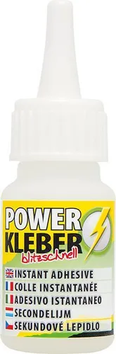 Petec Gummiklebstoff POWER KLEBER blitzschnell Sekundenklebstoff 93310