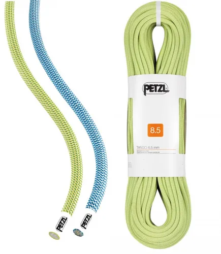 Petzl Tango 8.5mm - Hochwertiges Halbseil - Zwillingsseil mit 8,5 mm Durchmesser, ideal für Mehrseillängenrouten. UltraSonic Finish sorgt für hohe Haltbarkeit und ClimbReady-Technologie verhindert Abwicklungsfehler.