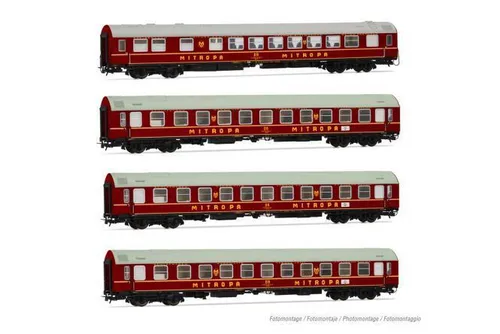 Rivarossi 4-tlg. Set Tourex typ B,Dt.Reichsbahn rot, Ep. IV HR4379