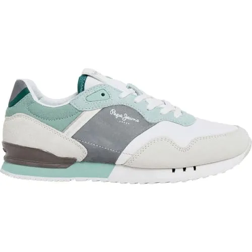 Pepe Jeans Damen London Glam W Sneaker - Damen-Sneaker mit komfortabler zweifarbiger EVA-Sohle und Gummi-Außensohle für optimalen Halt und Stil.