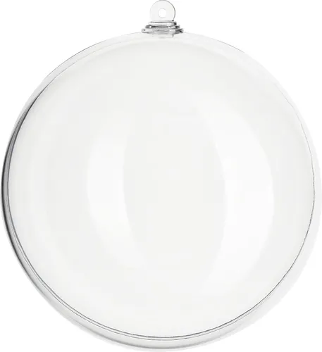 Acrylkugel ohne Bohrung 29 cm - 2-teilig für kreative Deko - Transparente 29 cm große Acrylkugel ohne Bohrung, ideal für kreative Bastelprojekte. Perfekt für individuelle Dekorationen, leicht und vielseitig einsetzbar.
