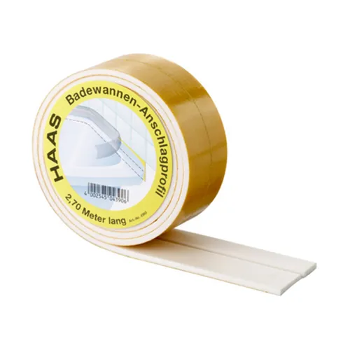 Badewannen-Anschlagprofil Schallschutzband Schalldämmband Schallschutz 3,3 m