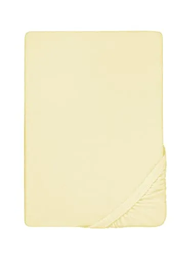 Biberna Spannbettlaken Pepe, Frottee, Gummizug in gelb von biberna