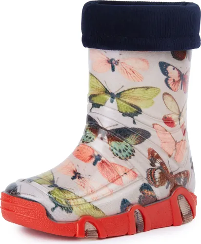 Ladeheid Kinder Gummistiefel gefüttert Swk - Gummistiefel für Kinder, hergestellt in der EU, mit herausnehmbarem Innenschuh und rutschfester Sohle für optimalen Halt. Ideal gegen Wasser und Kälte, perfekt für jedes Abenteuer im Freien.