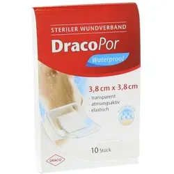 Dracopor Waterproof Wundverband 3,8x3,8 cm