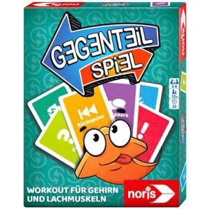 Noris Gegenteil Spiel - Kartenspiel für Kinder & Erwachsene - Gesellschaftsspiel ab 10 Jahren, fördert Gehirn & Lachmuskeln, ideal für 3-6 Spieler, perfekt für Partys und Spieleabende.